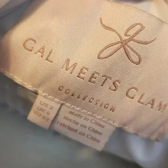 Gal Meets Glam Jasmine Southern Chic Striped Ruffle Tiered Hem Midi Dress(2) - Picture 11 of 12